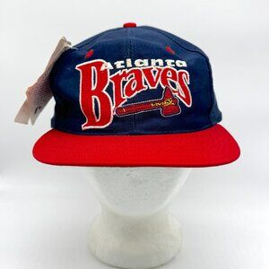 Vintage Atlanta Braves The Game Fitted Hat Deadstock w/ Tags Sz 7 3/8 Baseball